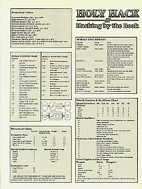 one panel of the reference card